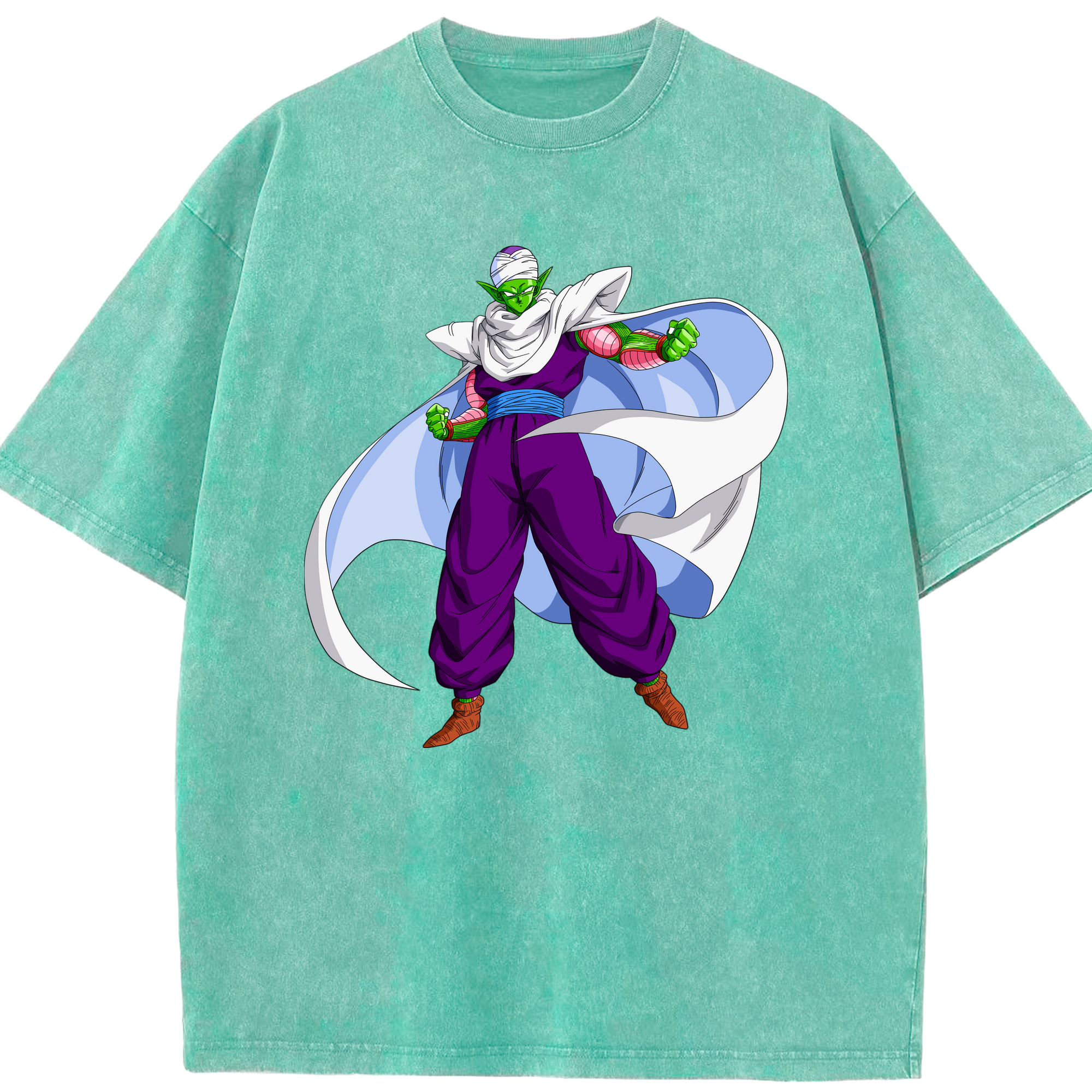 （画像用） ドラゴンボール ピッコロ DRAGON BALL Piccolo 綿100% ヴィンテージ風 半袖Tシャツ（フロントプリント）